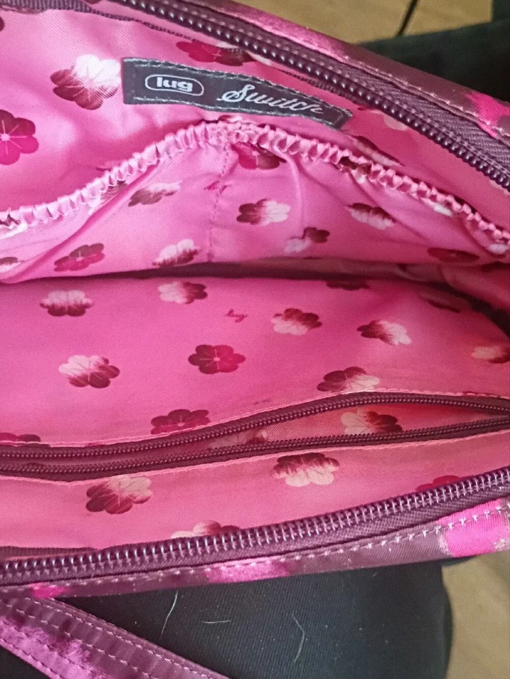 lug Pink and Magenta Tie-Dye Crossbody Bag